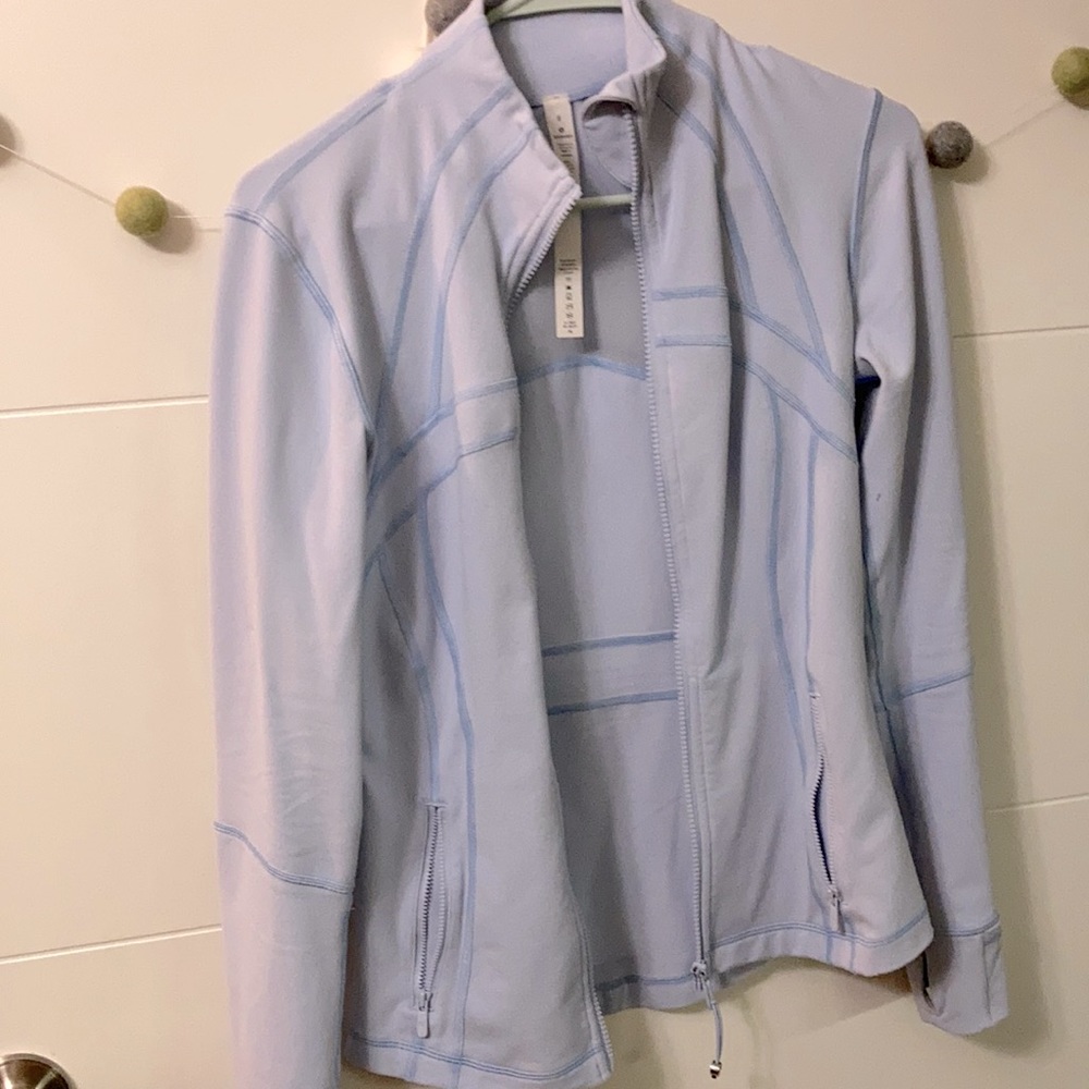 Blue Linen Define Jacket Lululemon